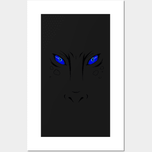 Dark Blue Eyes Dragon Posters and Art